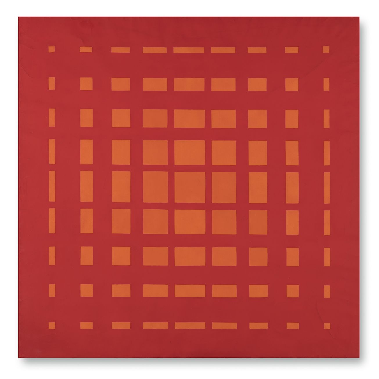Naranja sobre rojo