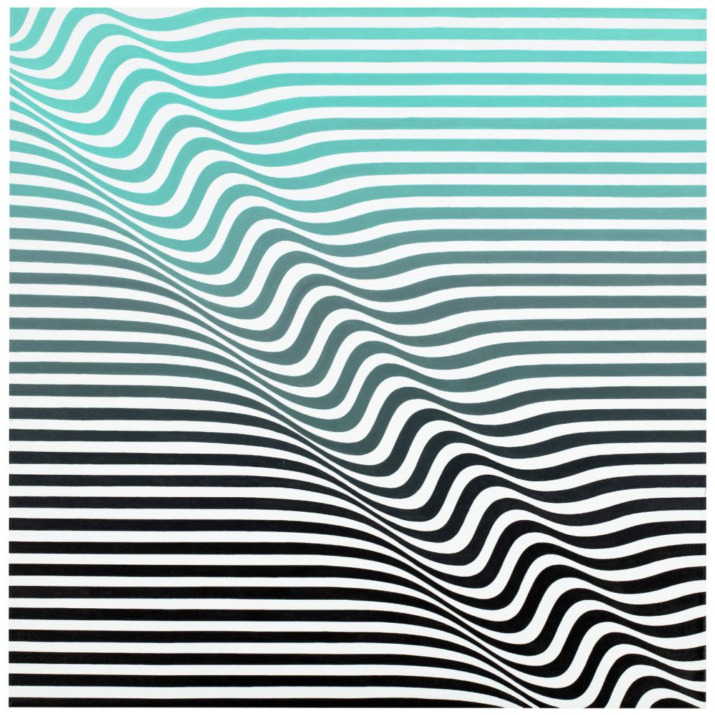 Zig painting Aqua