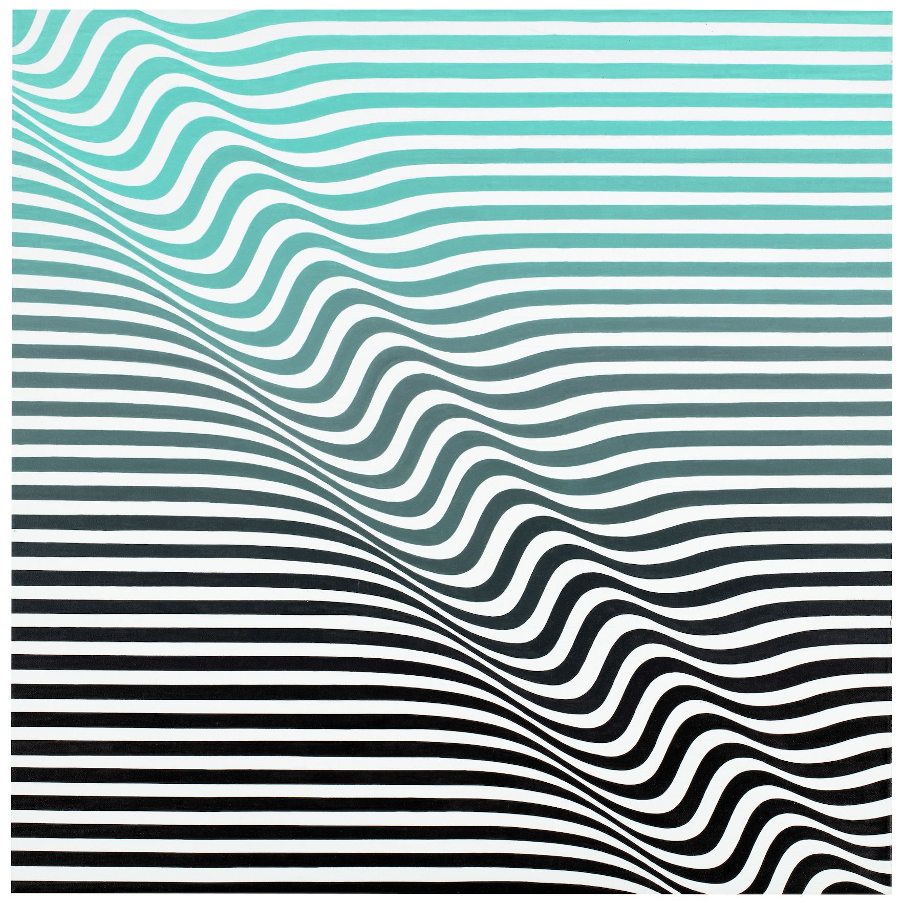Zig painting Aqua